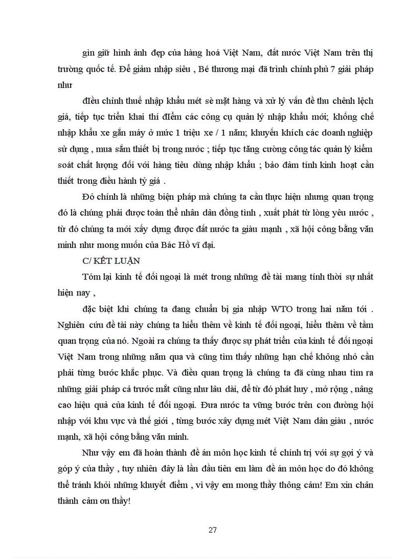 image for page Thực trạng và giải pháp để mở rộng và nâng cao hiệu quả của kinh tế đối ngoại của nước ta trong quá trình hội nhập với khu vực và thế giới