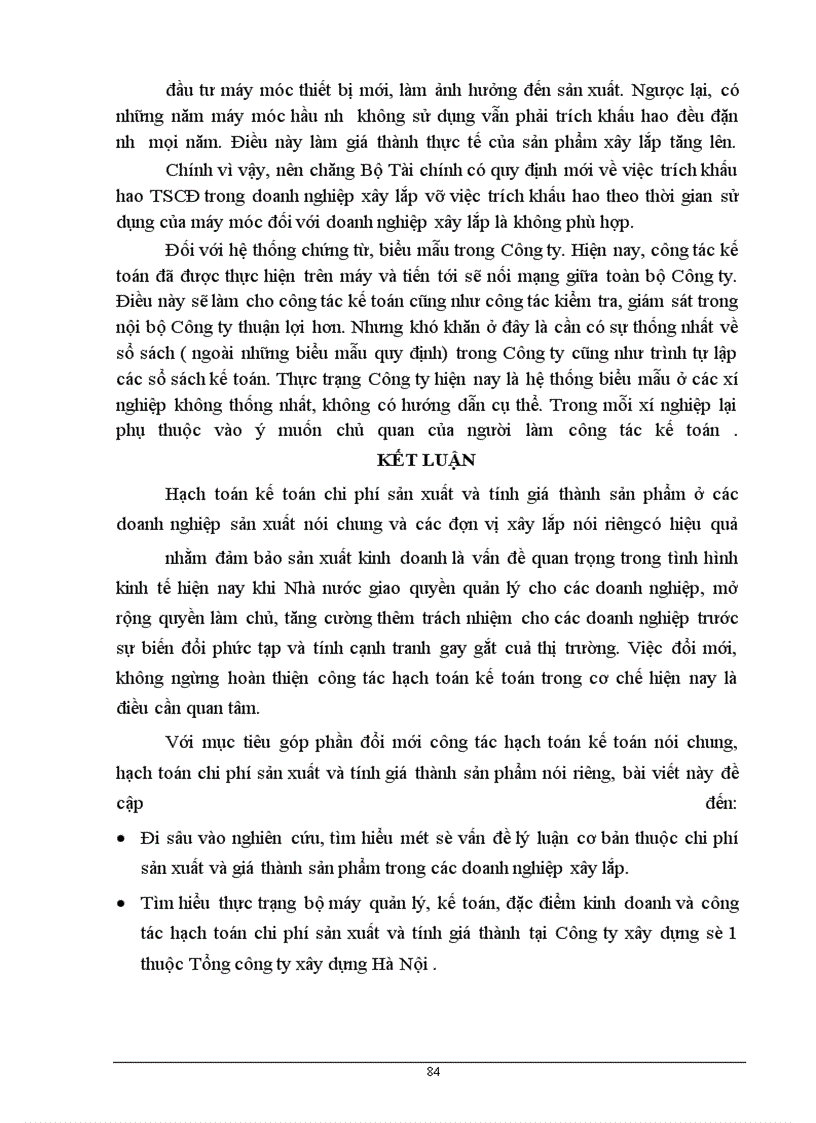 image for page Hoàn thiện công tác hạch toán chi phí sản xuất và tính giá thành sản phẩm tại Công ty xây dựng số 1 - Tổng công ty xây dựng Hà nội