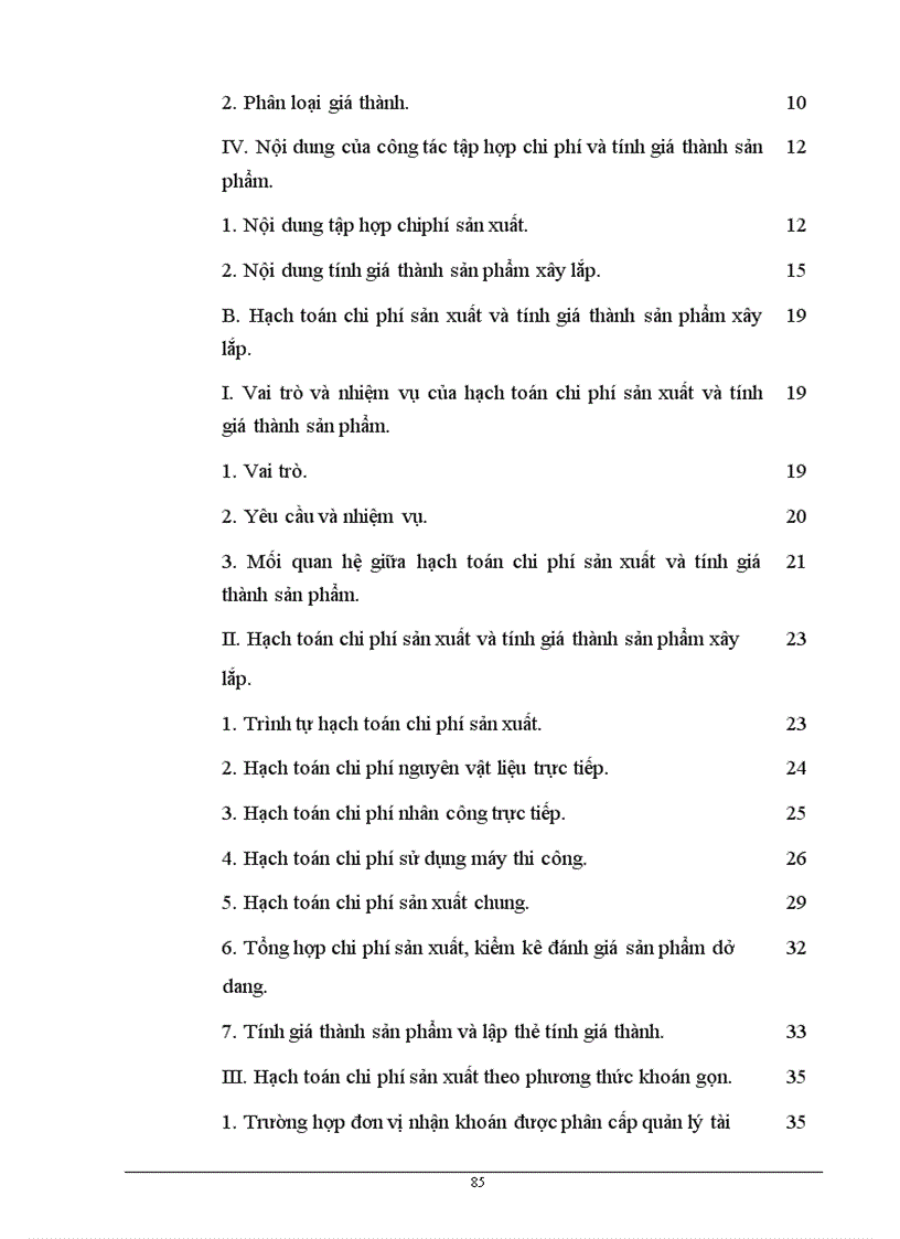 image for page Hoàn thiện công tác hạch toán chi phí sản xuất và tính giá thành sản phẩm tại Công ty xây dựng số 1 - Tổng công ty xây dựng Hà nội