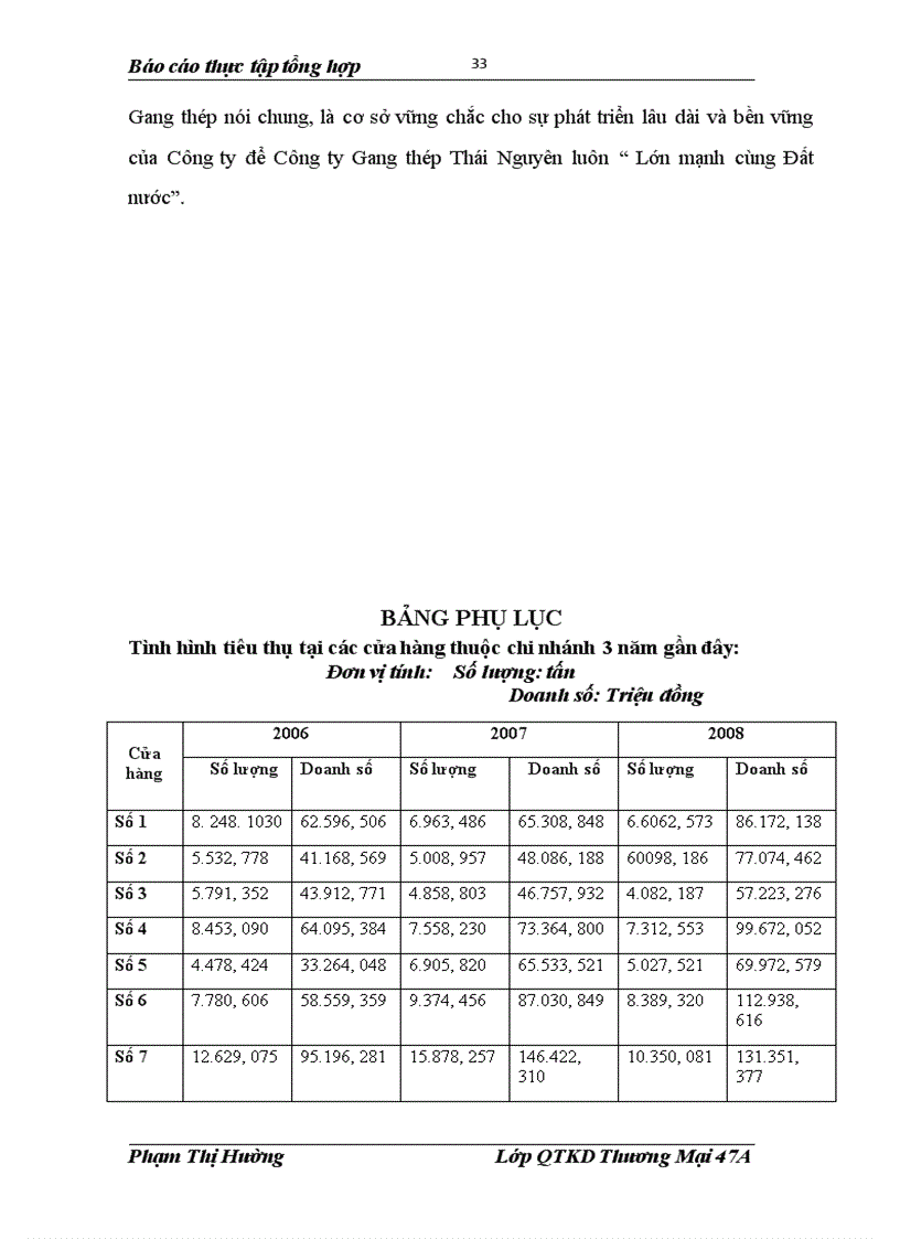 image for page Tình hình hoạt động sản xuất kinh doanh của chi nhánh Công ty gang thép Thái Nguyên tại Hà Nội