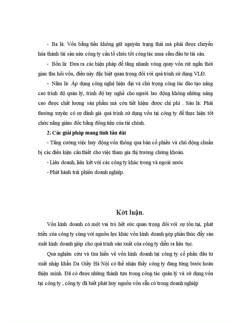 image for page Công tác quản lý vốn tại Công ty Cổ phần đầu tư xuất nhập khẩu Da Giầy Hà Nội