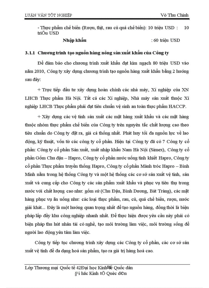 image for page Tạo nguồn và mua hàng nông sản xuất khẩu tại Công ty Sản xuất-Dịch vụ &Xuất nhập khẩu Nam Hà Nội (HAPRO) – Thực trạng và giải pháp