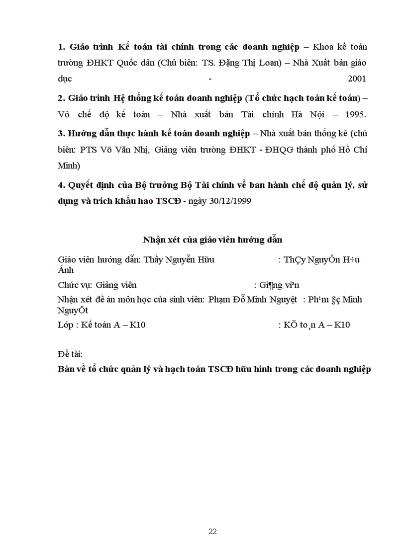 image for page Bàn về tổ chức quản lý và kế toán TSCĐ hữu hình trong doanh nghiệp