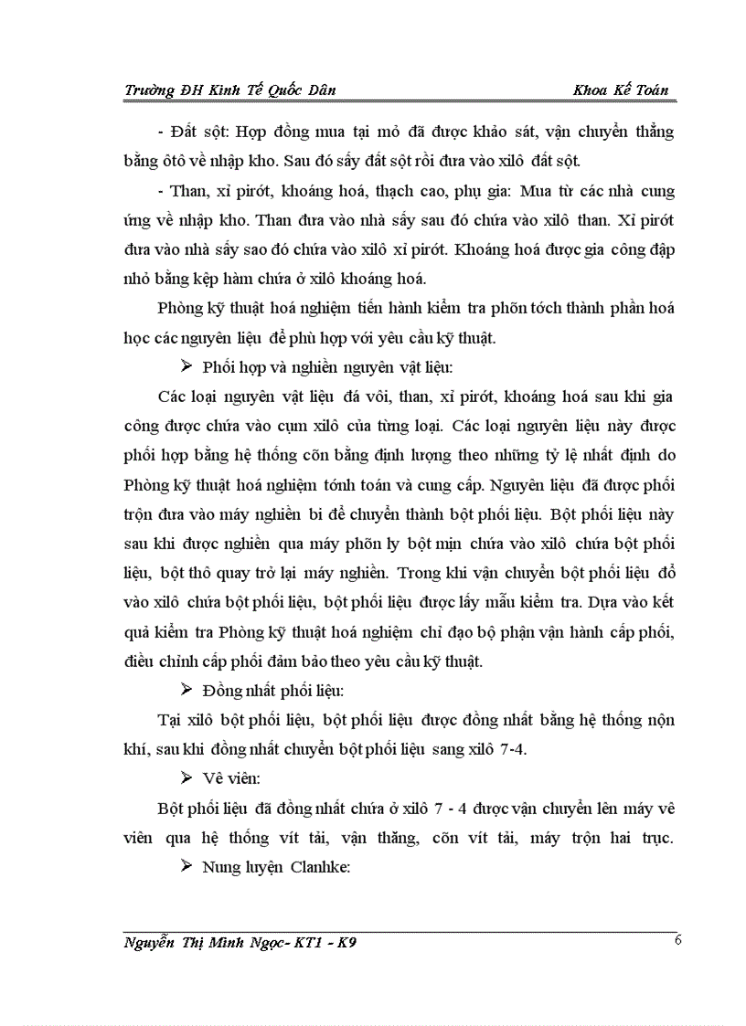 image for page Hoàn thiện kế toán chi phí sản xuất và tính giá thành sản phẩm tại Công ty cổ phần xi măng Sông Đà