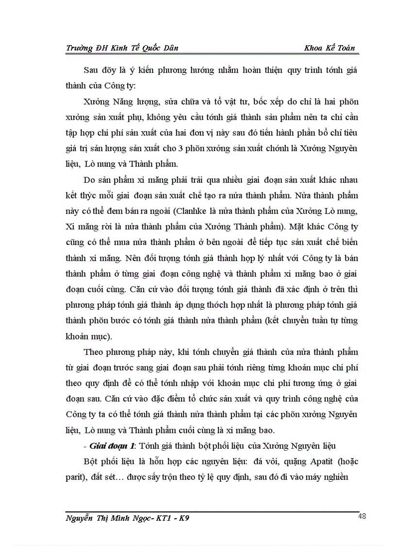 image for page Hoàn thiện kế toán chi phí sản xuất và tính giá thành sản phẩm tại Công ty cổ phần xi măng Sông Đà