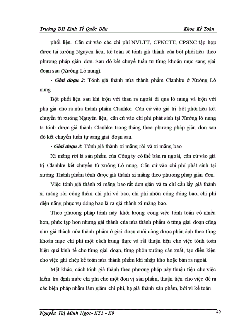 image for page Hoàn thiện kế toán chi phí sản xuất và tính giá thành sản phẩm tại Công ty cổ phần xi măng Sông Đà