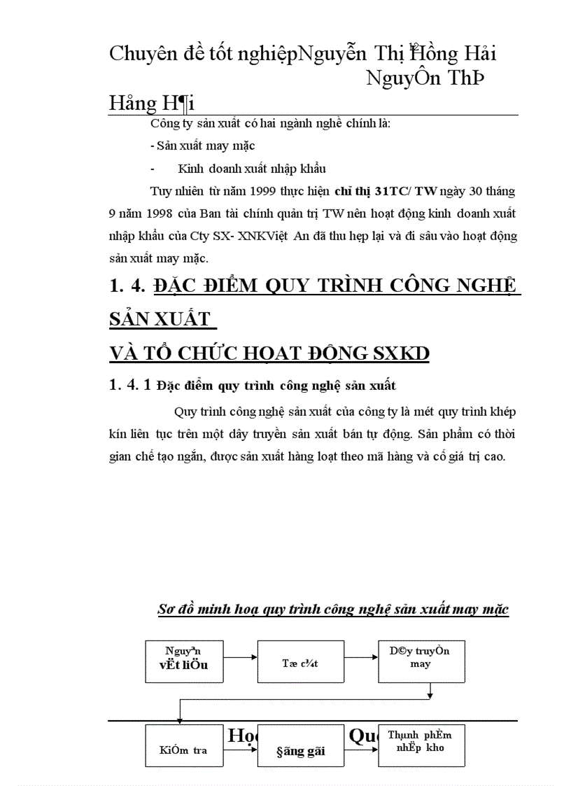 image for page Tổ chức kế toán chi phí sản xuất và tính giá thành sản phẩm tại Công ty sản xuất - xuất nhập khẩu Việt An