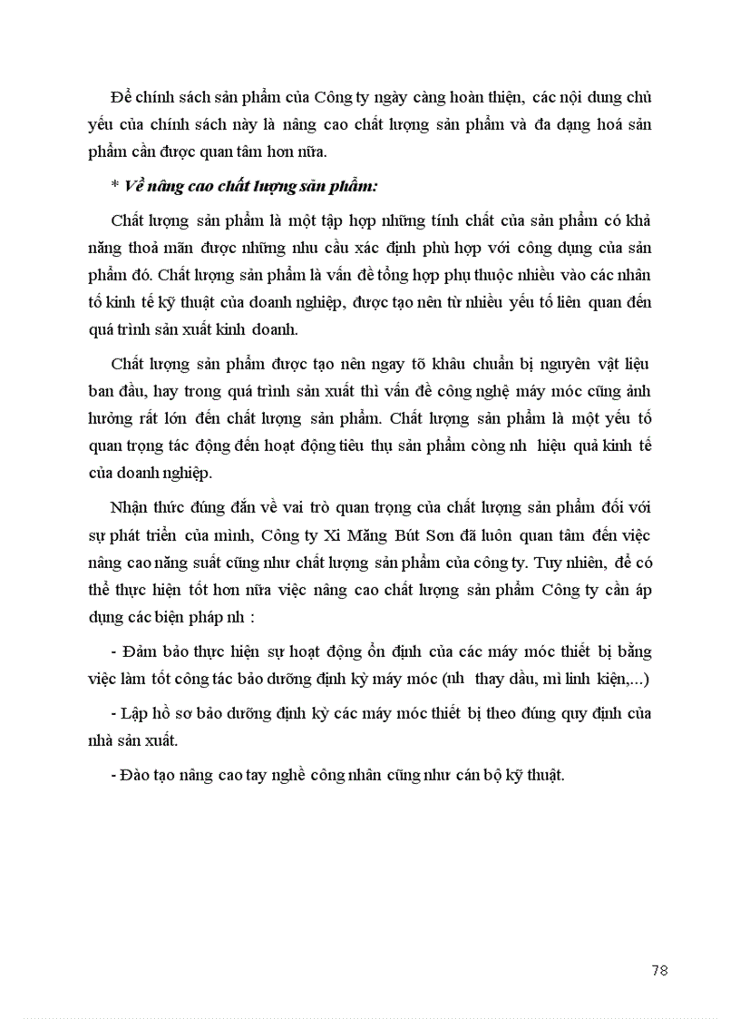 image for page Một số biện pháp nhằm đẩy mạnh hoạt động tiêu thụ sản phẩm ở Công ty Xi Măng Bút Sơn.