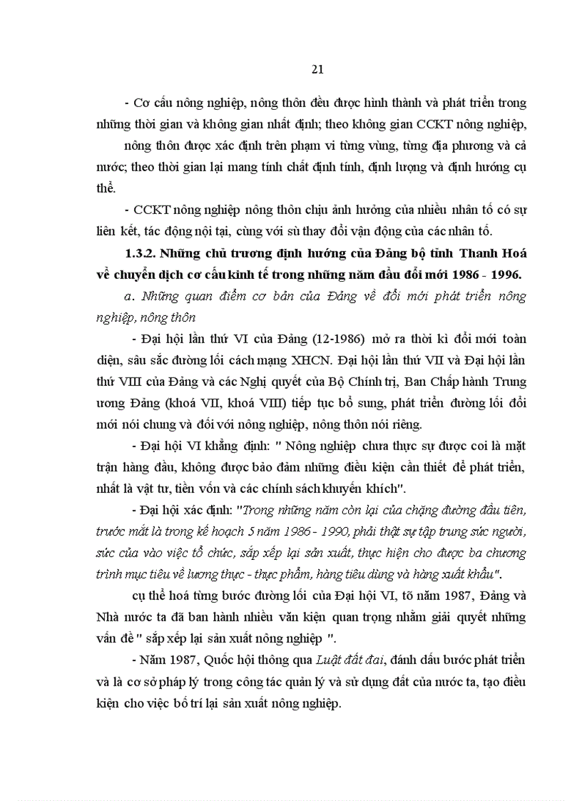 image for page Đảng bộ tỉnh Thanh Hoá l•nh đạo chuyển dịch CCKT nông nghiệp, nông thôn từ 1986 đến 2003