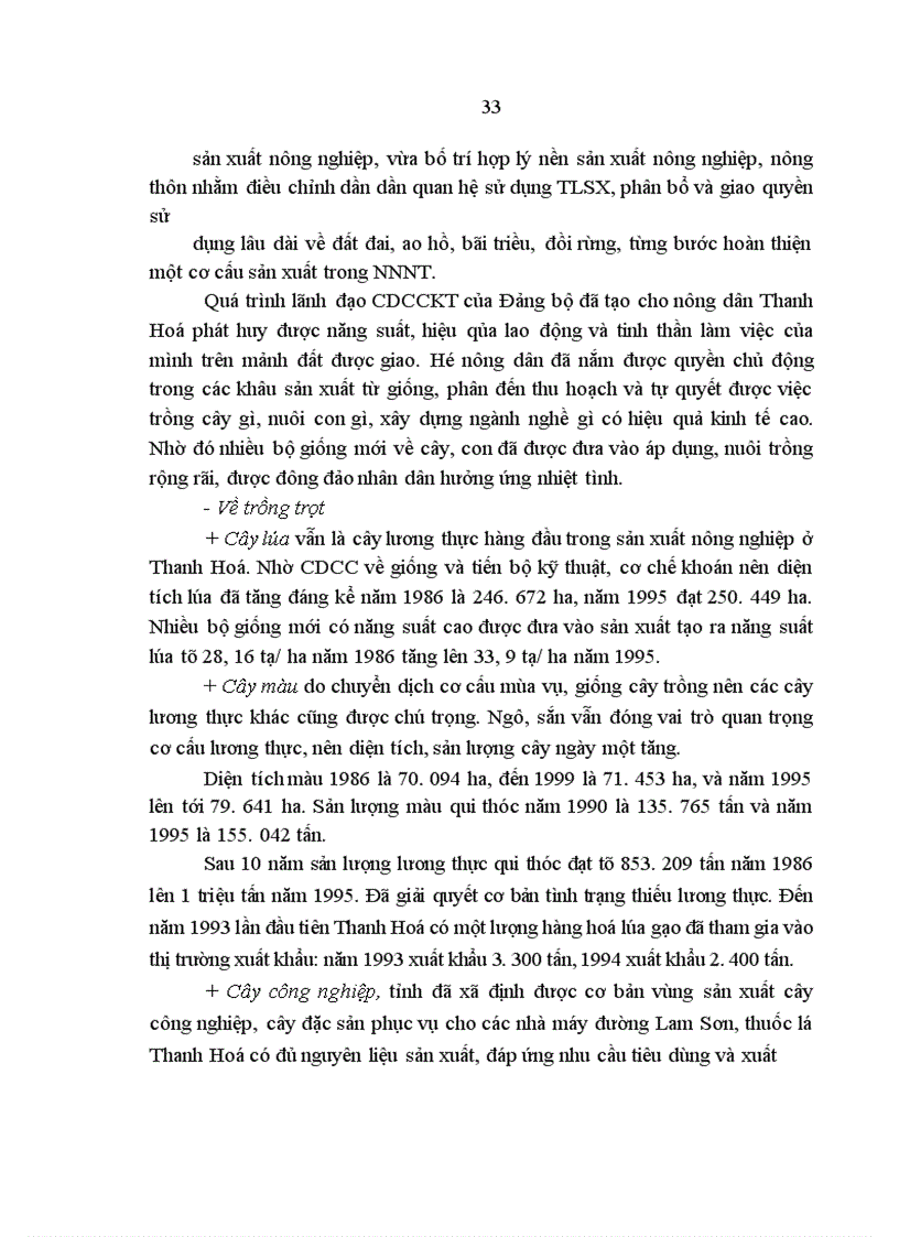 image for page Đảng bộ tỉnh Thanh Hoá l•nh đạo chuyển dịch CCKT nông nghiệp, nông thôn từ 1986 đến 2003