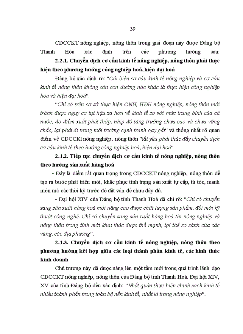 image for page Đảng bộ tỉnh Thanh Hoá l•nh đạo chuyển dịch CCKT nông nghiệp, nông thôn từ 1986 đến 2003