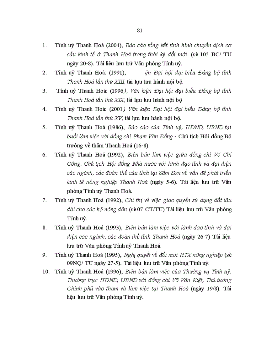 image for page Đảng bộ tỉnh Thanh Hoá l•nh đạo chuyển dịch CCKT nông nghiệp, nông thôn từ 1986 đến 2003