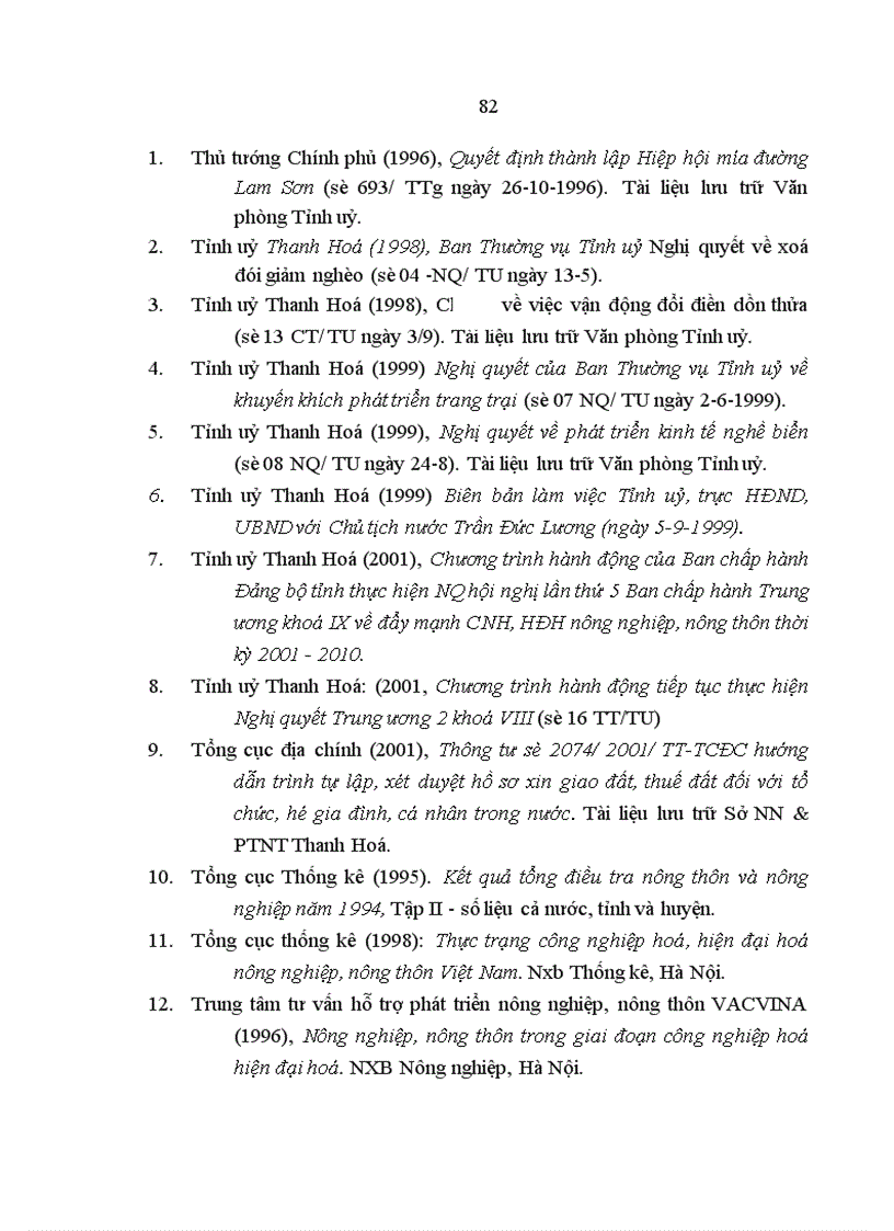 image for page Đảng bộ tỉnh Thanh Hoá l•nh đạo chuyển dịch CCKT nông nghiệp, nông thôn từ 1986 đến 2003