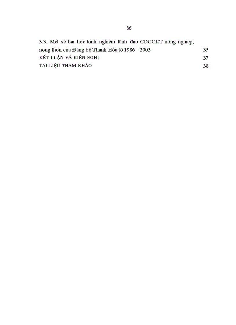 image for page Đảng bộ tỉnh Thanh Hoá l•nh đạo chuyển dịch CCKT nông nghiệp, nông thôn từ 1986 đến 2003