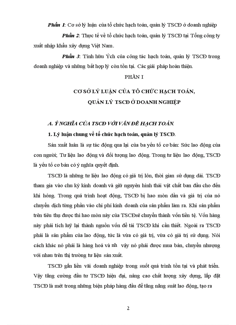 image for page Tổ chức hạch toán, quản lý TSCĐ tại Tổng công ty xuất nhập khẩu xây dựng Việt Nam.