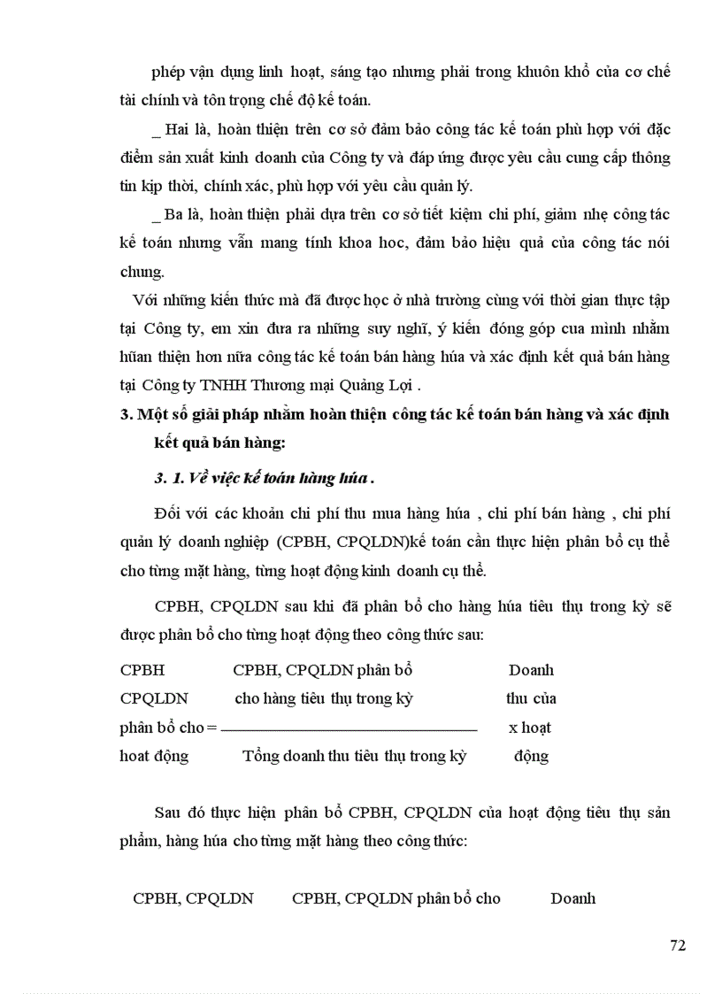 image for page Tổ chức kế toán bán hàng và xác định kết quả trong doanh nghiệp thương mại tại Công ty TNHH Thương mại Quảng Lợi