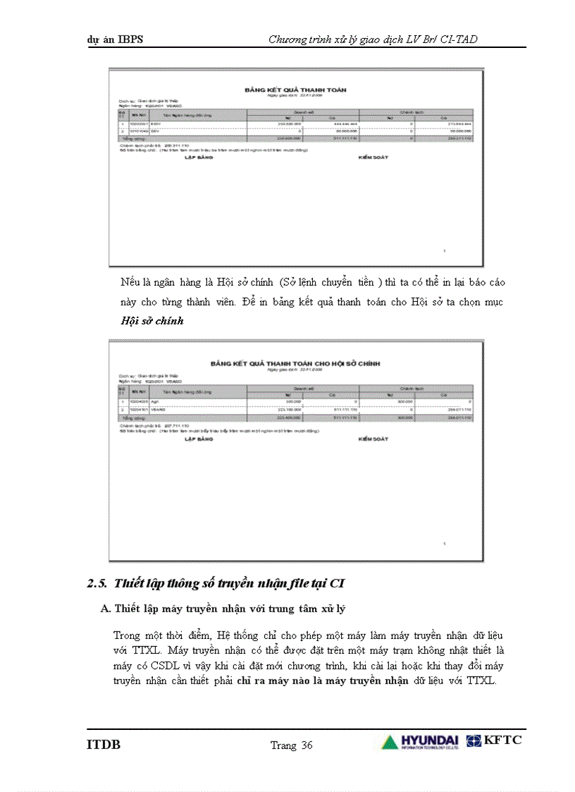 image for page Chương trình xử lý Lệnh chuyển tiền giá trị thấp Br/CI-TAD