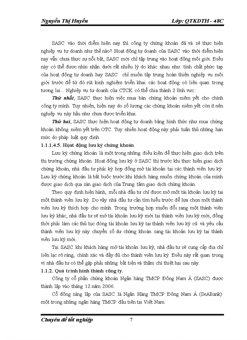 image for page Phát triển và hoàn thiện nghiệp vụ môi giới tại công ty chứng khoán TMCP Đông Nam Á (SeABank)