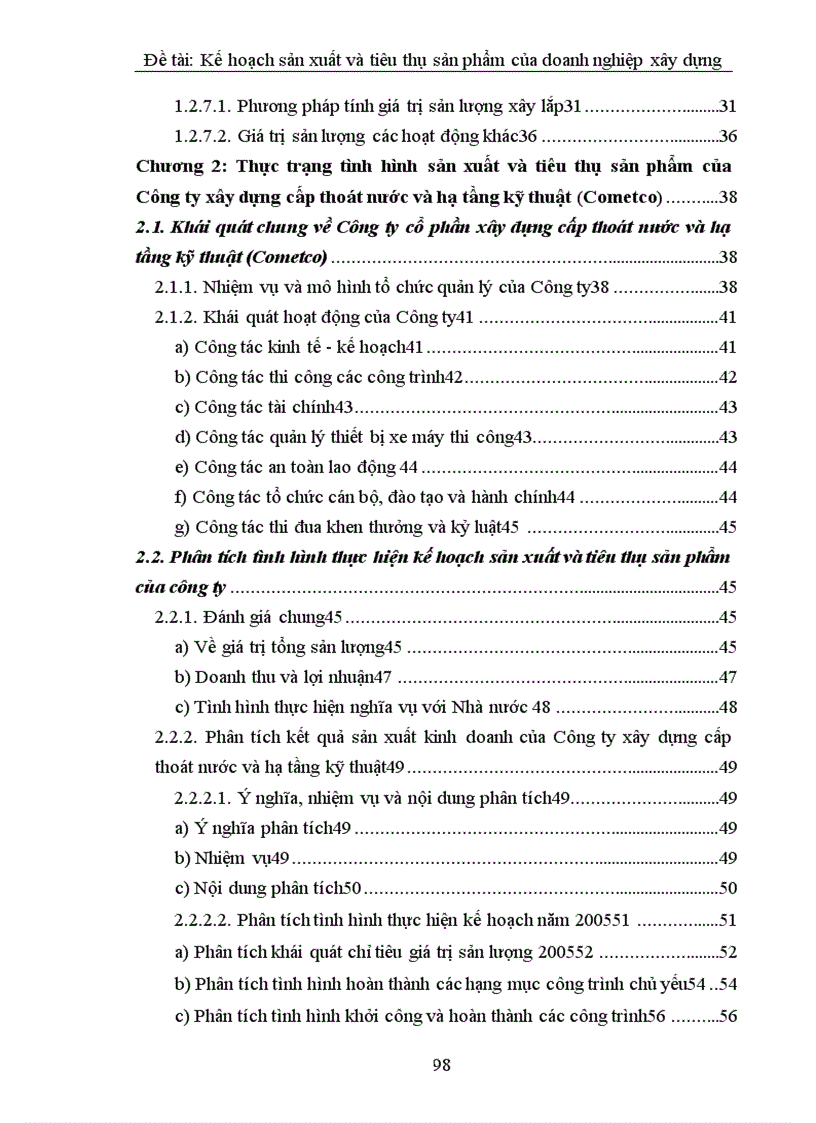 image for page Lập kế hoạch sản xuất và tiêu thụ sản phẩm tại Công ty xây dựng cấp thoát nước và hạ tầng kỹ thuật