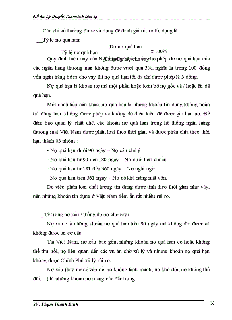 image for page Đề án Lý thuyết Tài chính tiền tệ