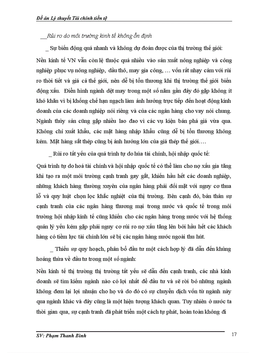 image for page Đề án Lý thuyết Tài chính tiền tệ