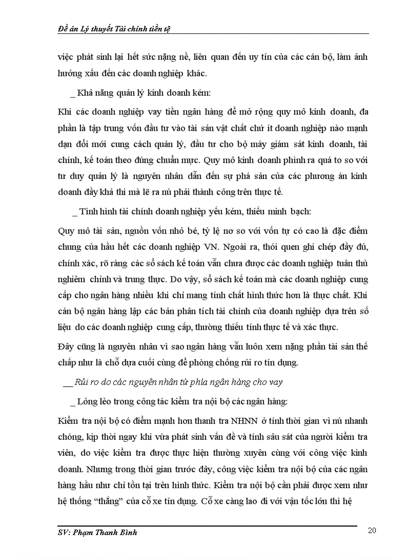 image for page Đề án Lý thuyết Tài chính tiền tệ