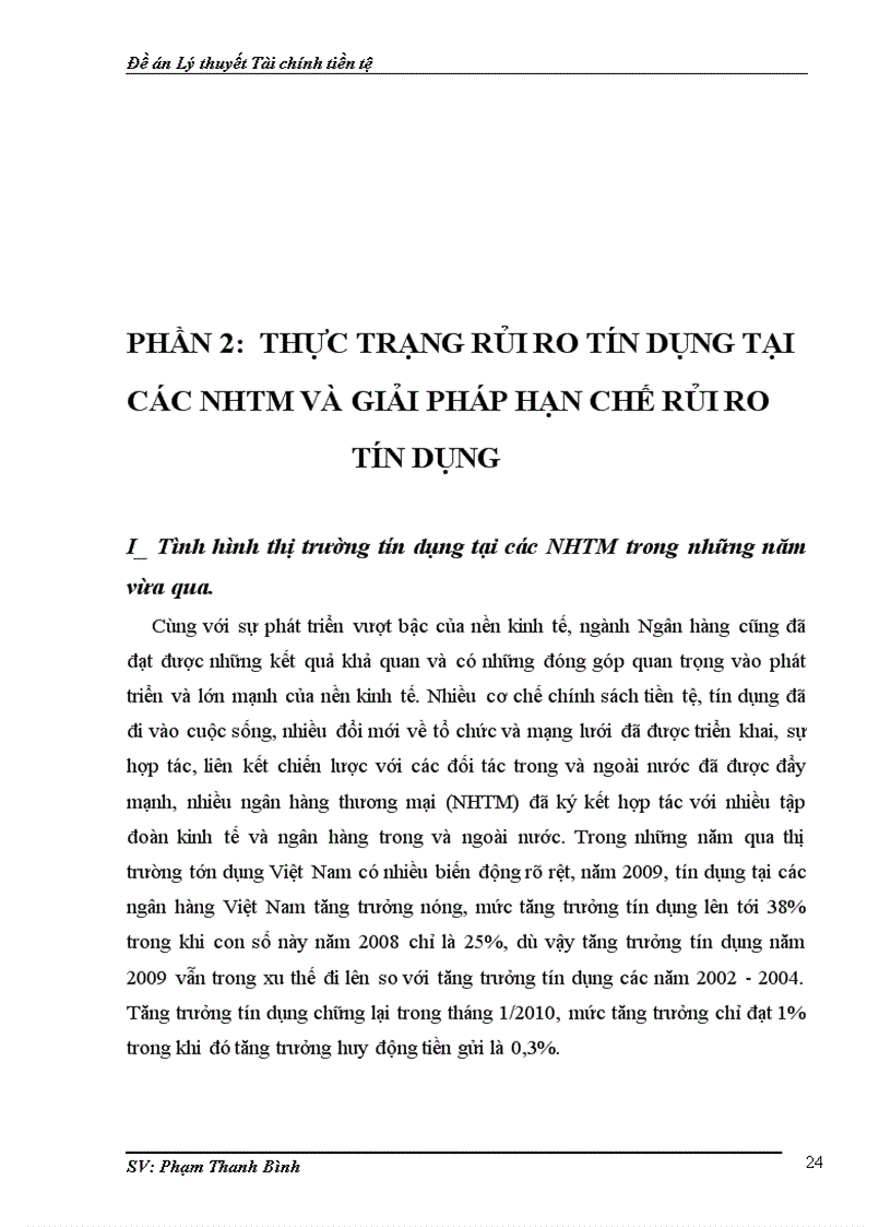 image for page Đề án Lý thuyết Tài chính tiền tệ