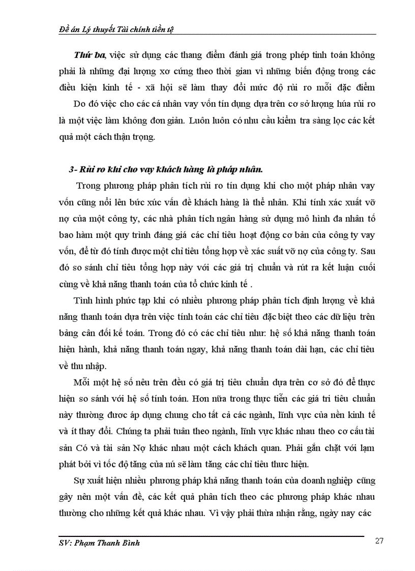 image for page Đề án Lý thuyết Tài chính tiền tệ