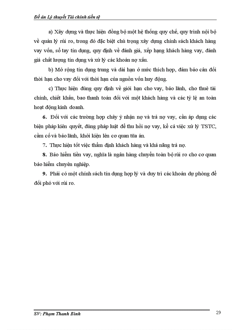 image for page Đề án Lý thuyết Tài chính tiền tệ