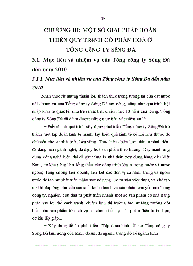 image for page Giải pháp hoàn thiện quy trình cổ phần hoá tại tổng công ty sông đà