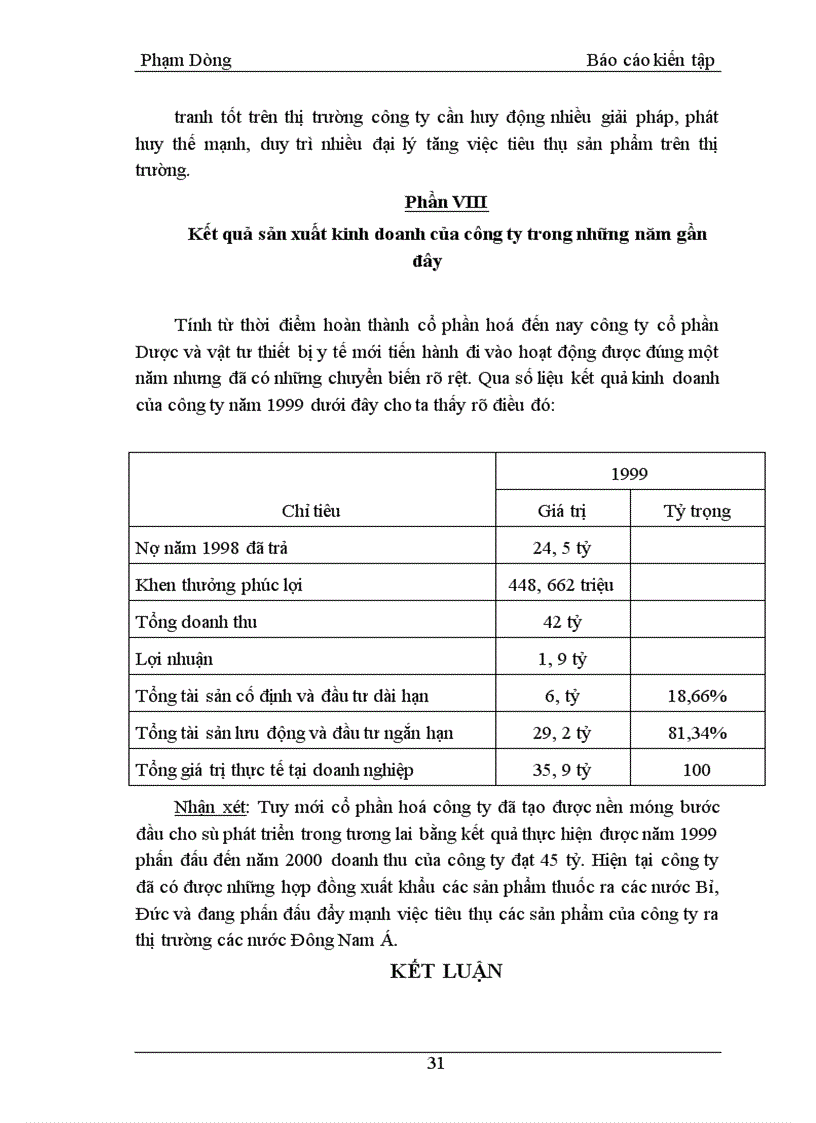 image for page Báo cáo tình hình sản xuất kinh doanh của Công ty cổ phần Dược và vật tư thiết bị y tế giao thông vận tải