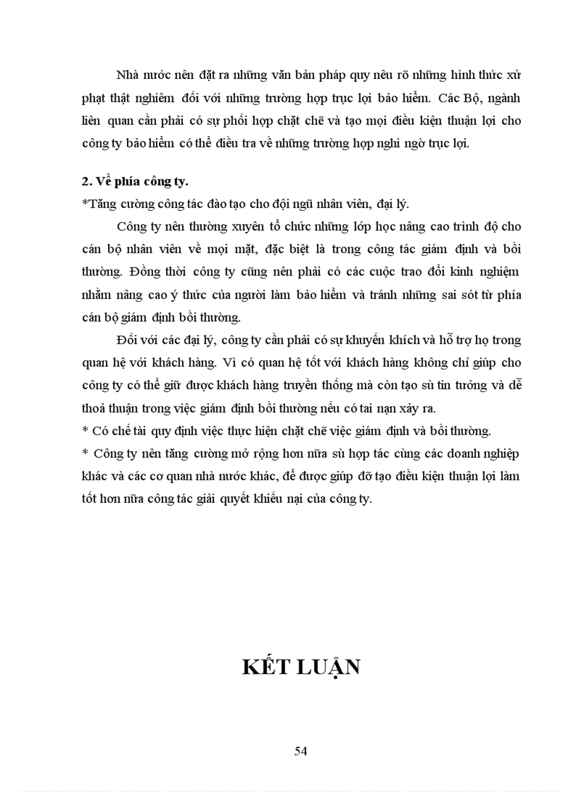 image for page Nghiệp vụ bảo hiểm vật chất xe cơ giới ở PJICO và giải pháp nhằm nâng cao hiệu quả công tác khiếu nại ở PJICO