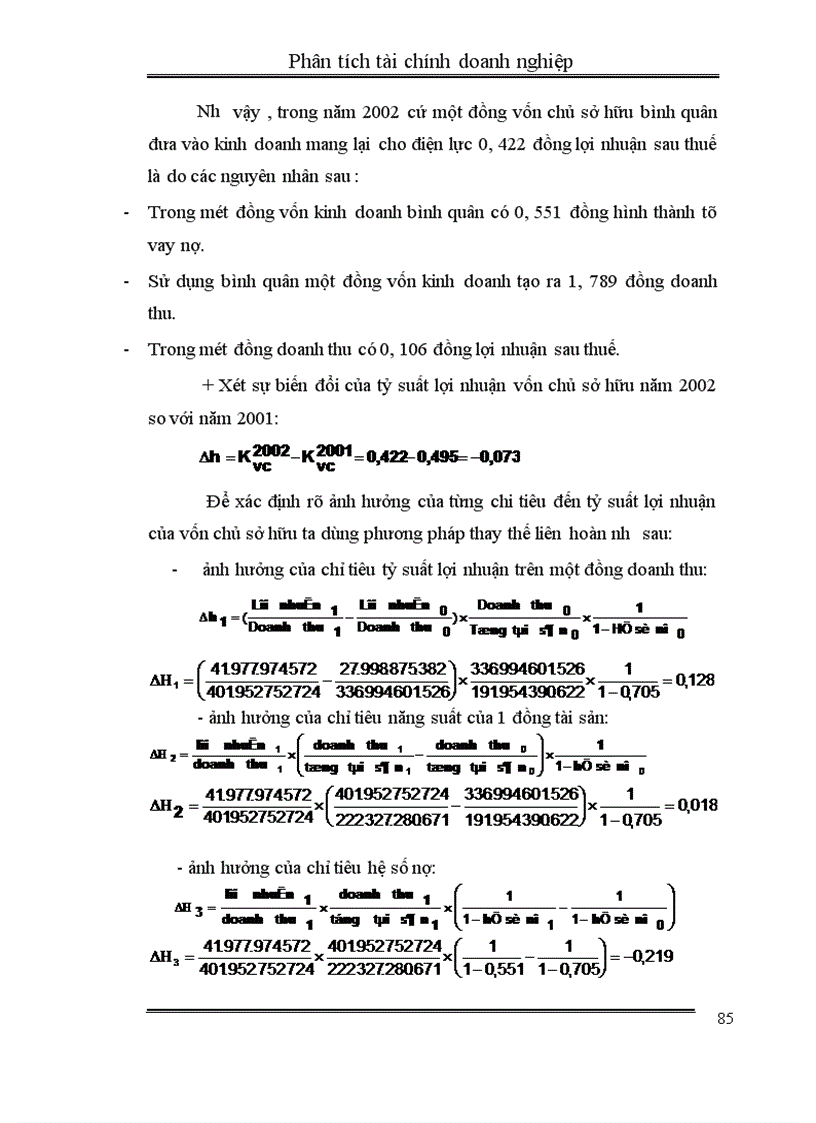 image for page Phân tích tình hình tài chính của điện lực Hải Dương