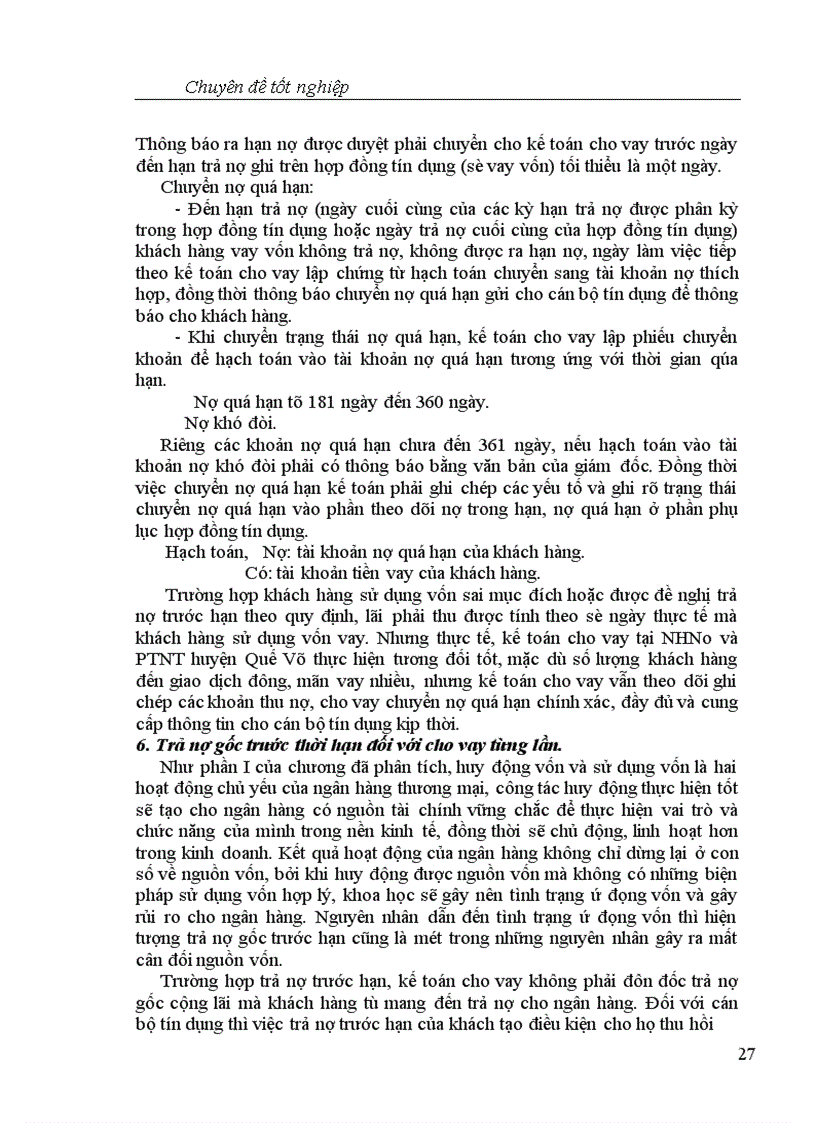 image for page Một số giải pháp nhằm nâng cao hiệu quả công tác kế toán cho vay tại NHNo và PTNT huyện Quế Võ