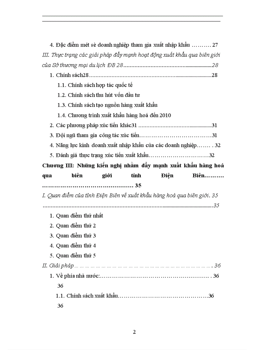 image for page Một số giải pháp nhằm xúc tiến hoạt động xuất khẩu hàng hoá qua biên giới tỉnh Điện Biên của sở Thương mại - Du lịch Điện Biên -