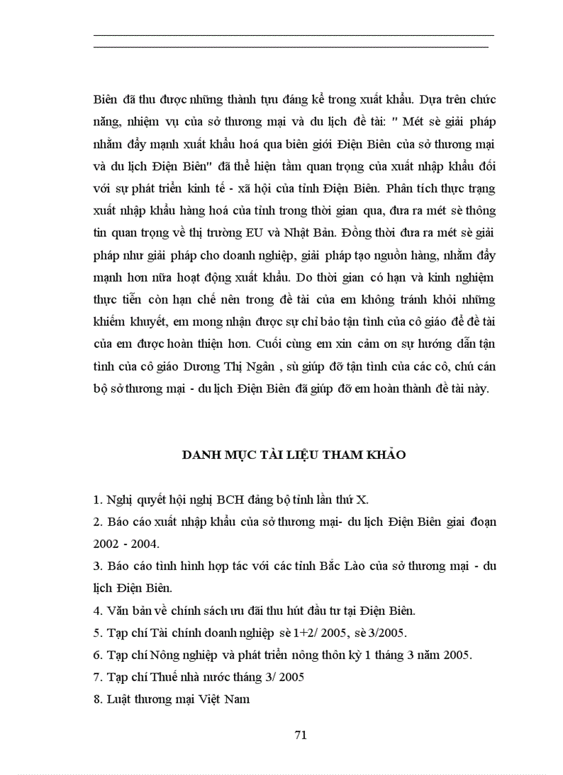 image for page Một số giải pháp nhằm xúc tiến hoạt động xuất khẩu hàng hoá qua biên giới tỉnh Điện Biên của sở Thương mại - Du lịch Điện Biên -