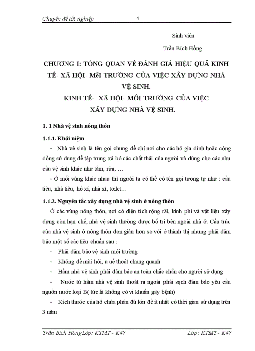 image for page Đánh giá hiệu quả kinh tế- xã hội- môi trường của dự án xây dựng nhà vệ sinh nông thôn tại xã An Nội – huyện Bình Lục- tỉnh Hà Nam