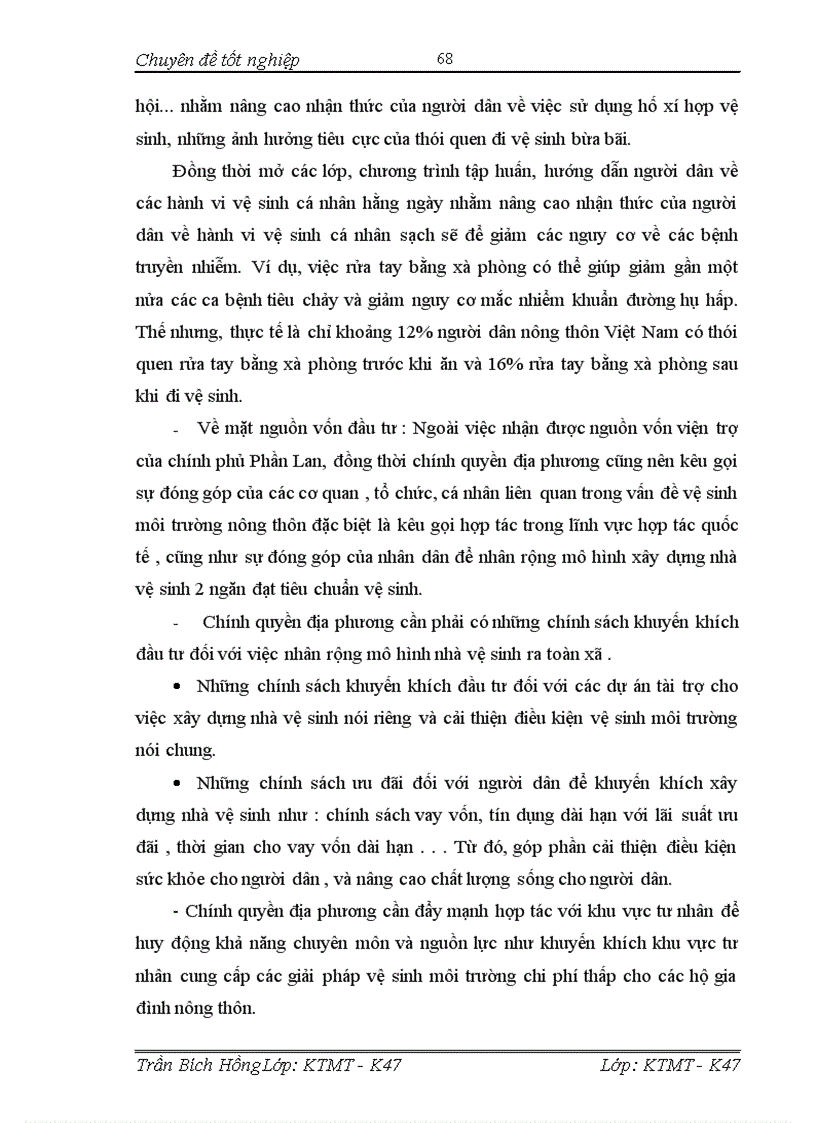 image for page Đánh giá hiệu quả kinh tế- xã hội- môi trường của dự án xây dựng nhà vệ sinh nông thôn tại xã An Nội – huyện Bình Lục- tỉnh Hà Nam