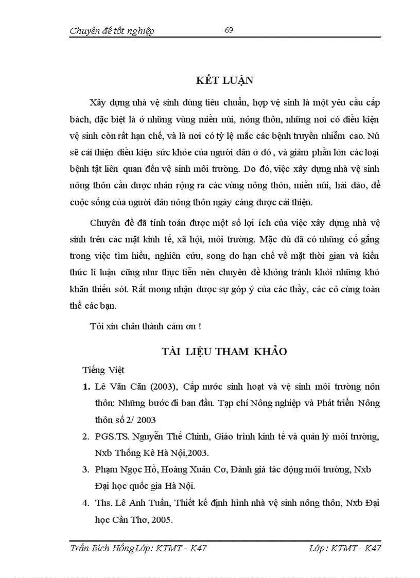 image for page Đánh giá hiệu quả kinh tế- xã hội- môi trường của dự án xây dựng nhà vệ sinh nông thôn tại xã An Nội – huyện Bình Lục- tỉnh Hà Nam