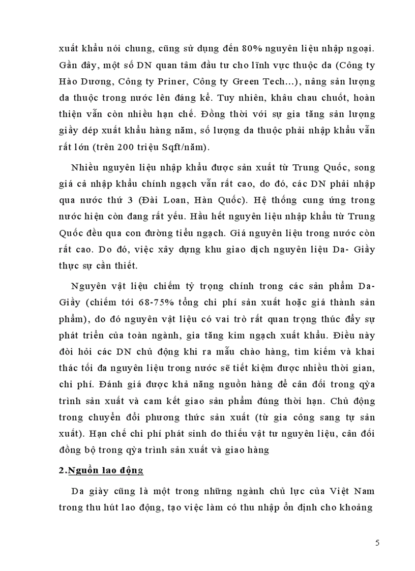 image for page Ngành da giày Việt Nam