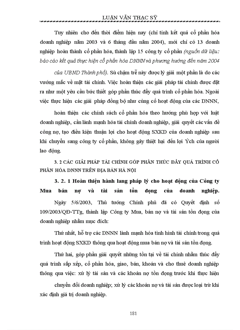 image for page Giải pháp tài chính nhằm thúc đẩy quá trình cổ phần hóa DNNN trên địa bàn Hà nội