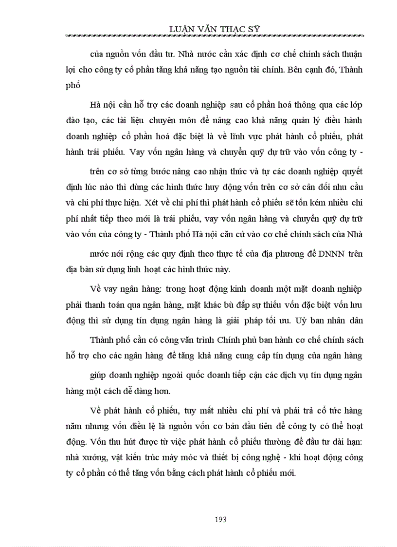 image for page Giải pháp tài chính nhằm thúc đẩy quá trình cổ phần hóa DNNN trên địa bàn Hà nội