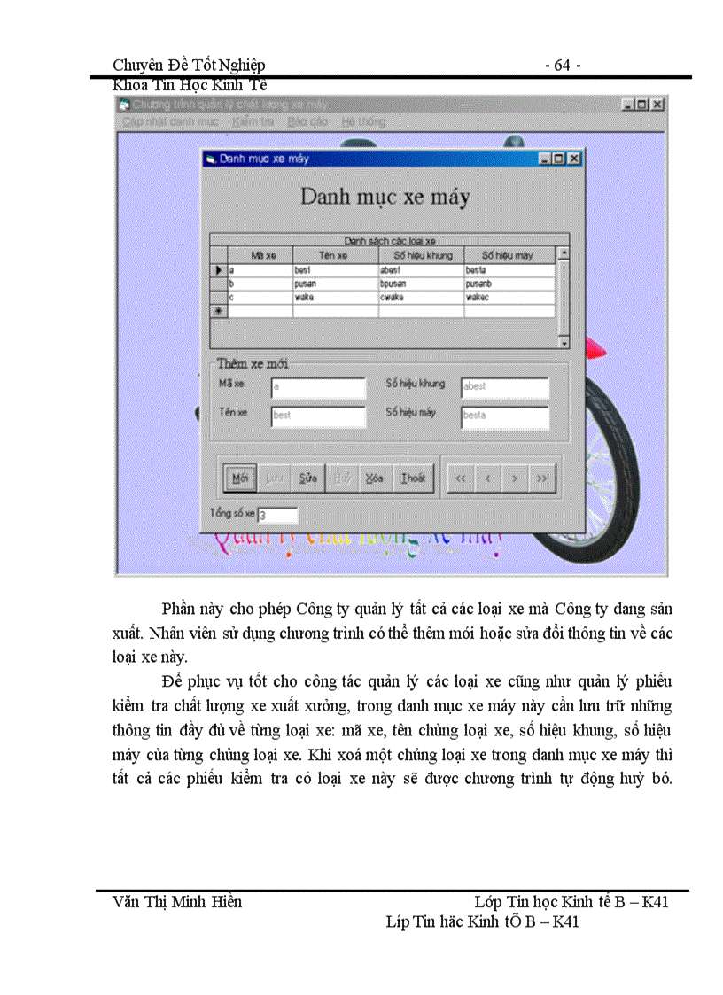 image for page Chương trình Quản lý chất lượng xe máy xuất xưởng