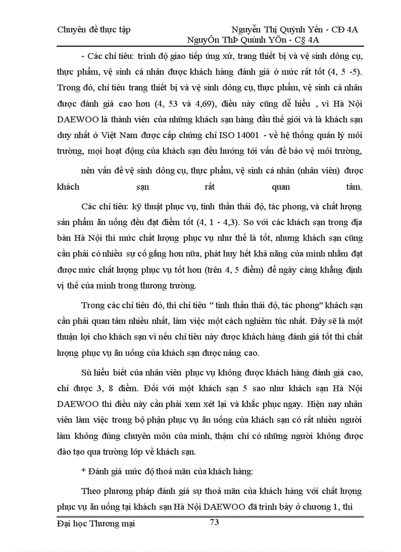 image for page Thực trạng và các biện pháp nâng cao chất lượng phục vụ ăn uống tại khách sạn Hà Nội DAEWOO
