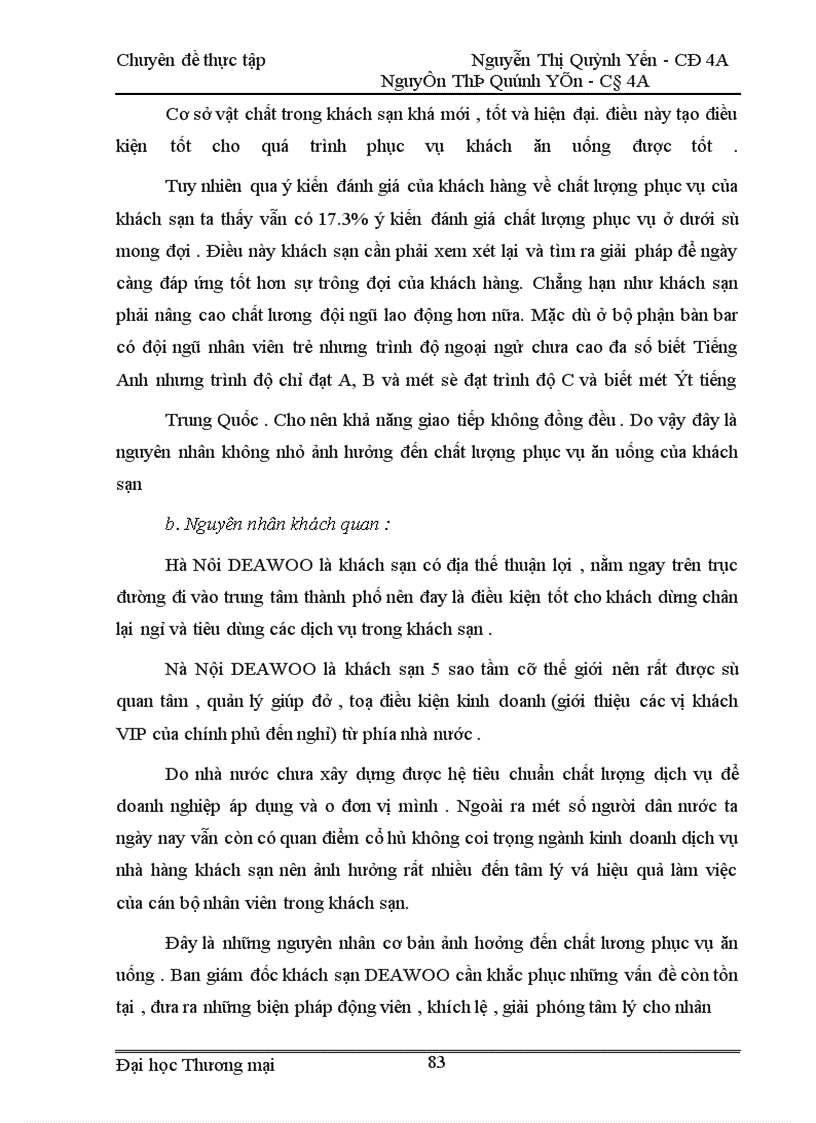 image for page Thực trạng và các biện pháp nâng cao chất lượng phục vụ ăn uống tại khách sạn Hà Nội DAEWOO