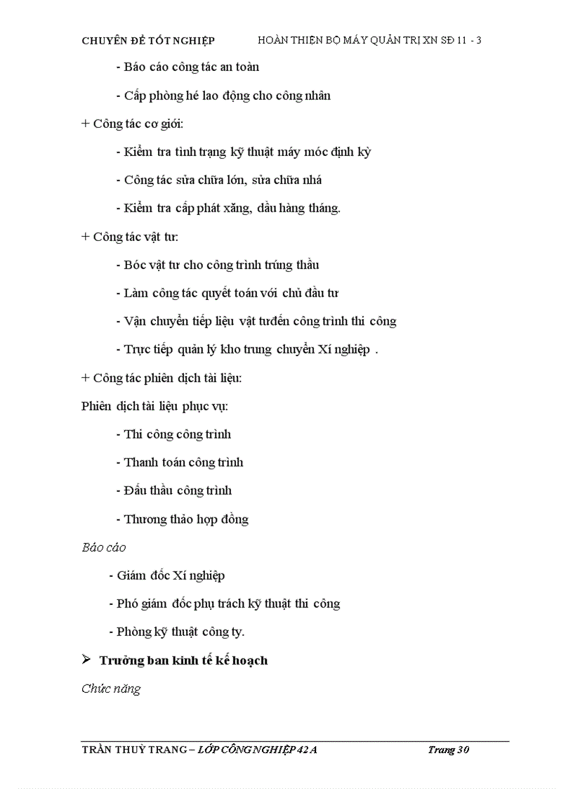 image for page Một số giải pháp góp phần hoàn thiện cơ cấu tổ chức bộ máy quản trị của Xí nghiệp Sông Đà 11-3