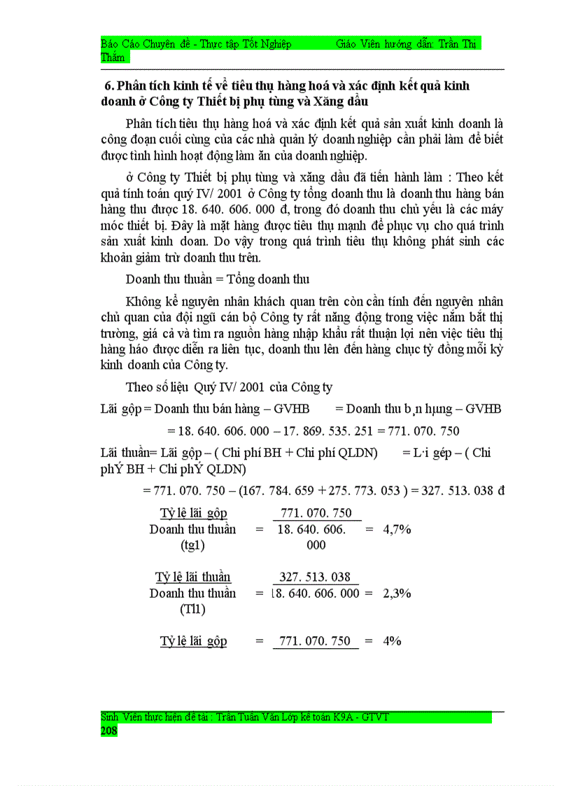 image for page Công tác kế toán tiêu thụ hàng hóa và xác định kết quả kinh doanh ở công ty thiết bị phụ tùng và xăng dầu