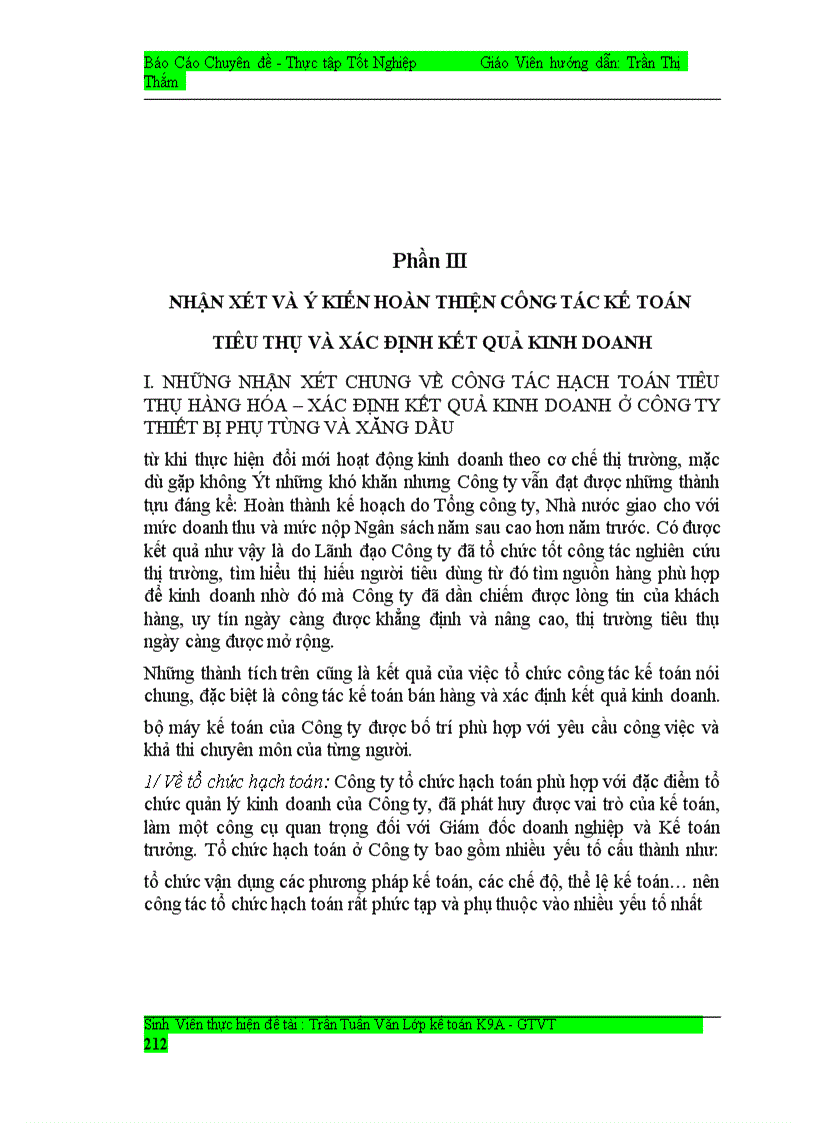 image for page Công tác kế toán tiêu thụ hàng hóa và xác định kết quả kinh doanh ở công ty thiết bị phụ tùng và xăng dầu