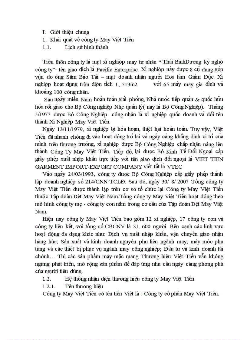 image for page Đánh giá hệ thống nhận diện thương hiệu công ty May Việt Tiến 3