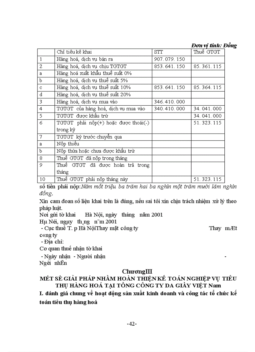 image for page Hoàn thiện kế toán nghiệp vụ tiêu thụ hàng hoá tại Tổng công ty Da giầy Việt Nam